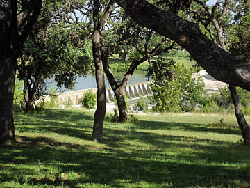 Dam on Pedernales River